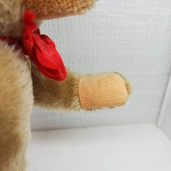 Vintage 1960-1970s Plush 10" Hermann Teddy Bear, Paper tags, Working Growler - Picture 8 of 16